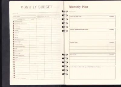 MONTHLY BUDGET TRACKER